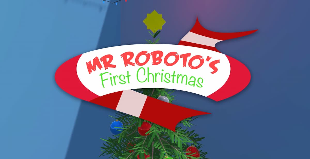 Mr Roboto's First Christmas Title Card